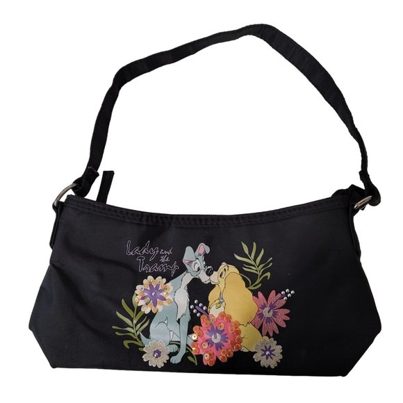 Disney Vintage lady and the tramp 2000s style y2k flower handbag small - Picture 1 of 5